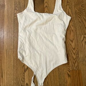 Abercrombie White Sleeveless Bodysuit